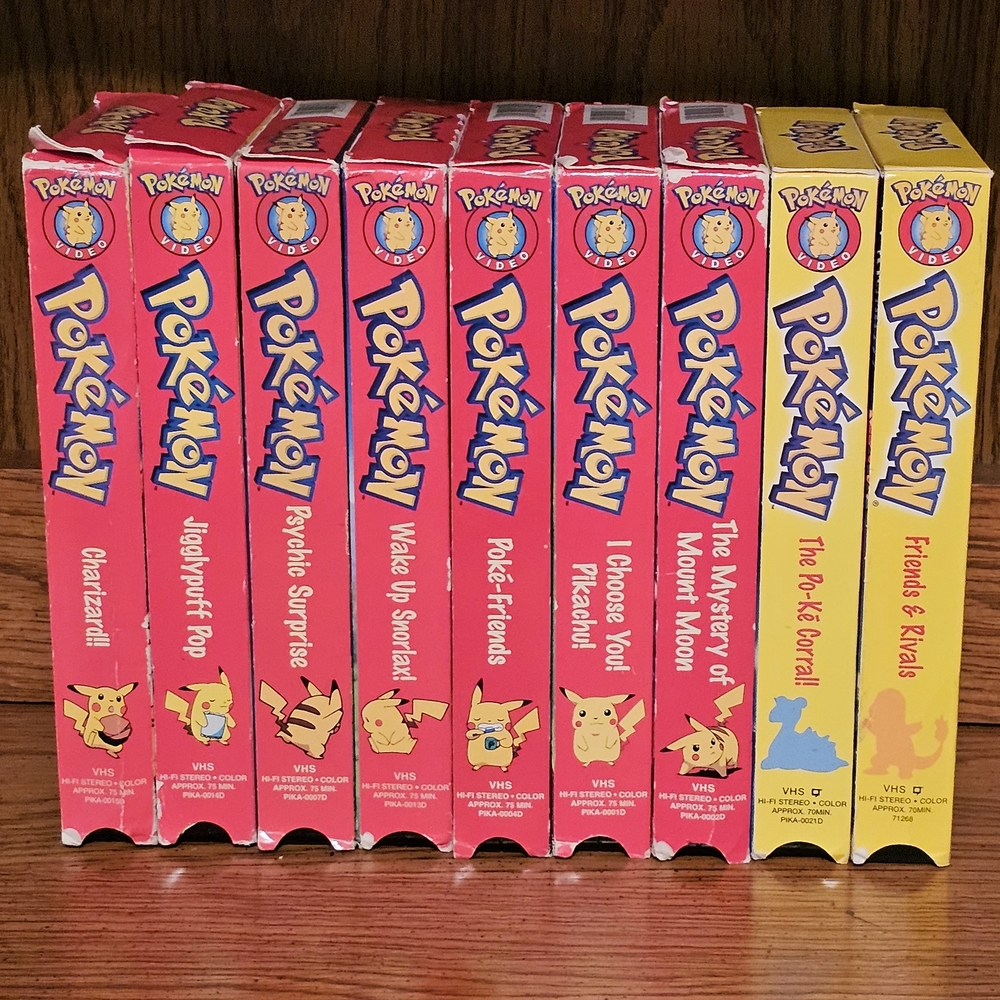 Pokemon VHS Tapes Set Of 9